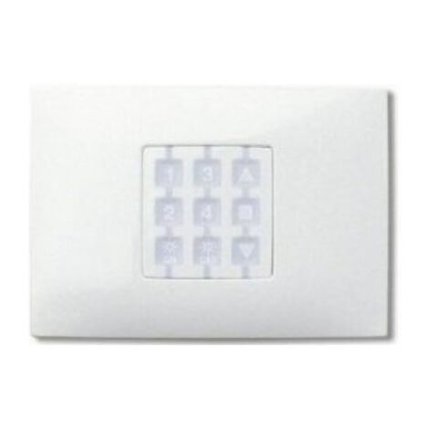 Placa de pared rectangular NICE WRW blanca, paquete de 1 pieza
