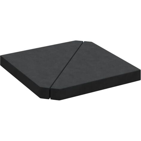 Placa de peso para sombrilla 2uds granito negro triangular 14kg vidaXL