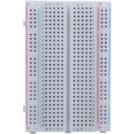 Placa de prueba reutilizable con 400 puntos de conexión, 85 × 55 mm / 3,3 × 2,2 pulgadas