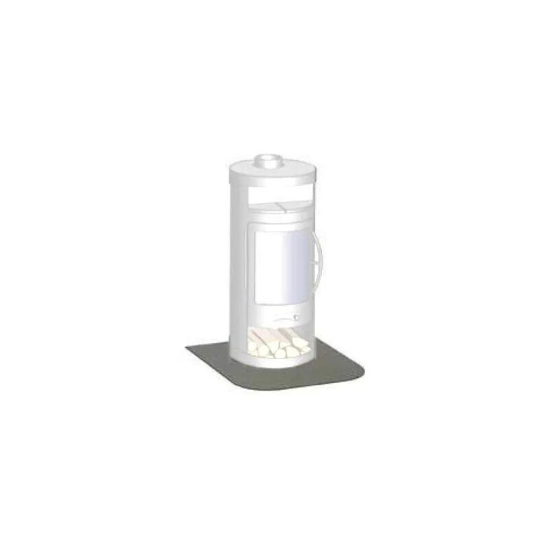 

Placa protectora de suelo esmaltada negra 85x98