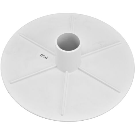 Placa de vacío para skimmer de piscina - Material plástico resistente - Diámetro máximo 20,3 cm