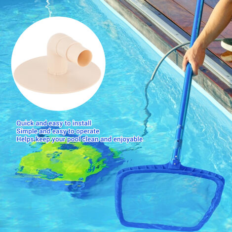 Placa de vacío para skimmer, placa adaptadora con codo para HydroTools 8929