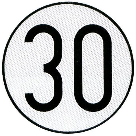 PLACA DE VELOCIDAD HOMOLOGADA 30