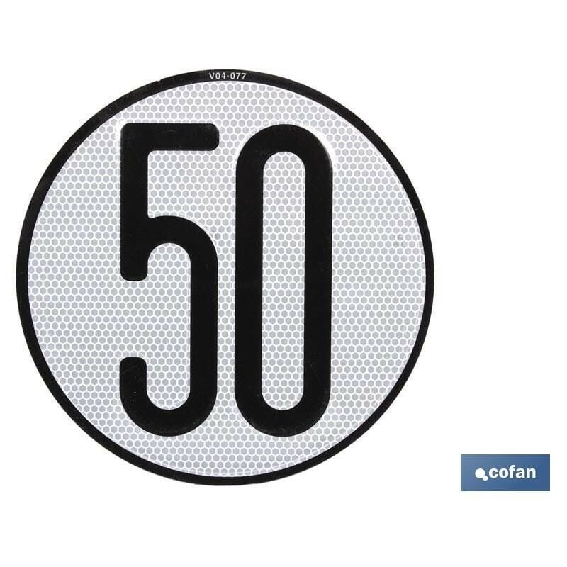 

Placa de velocidad homologada 50