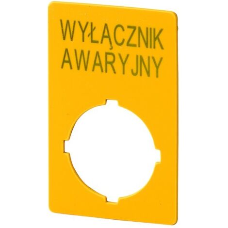 Placa descriptiva M22-XZK-PL99 50x33mm