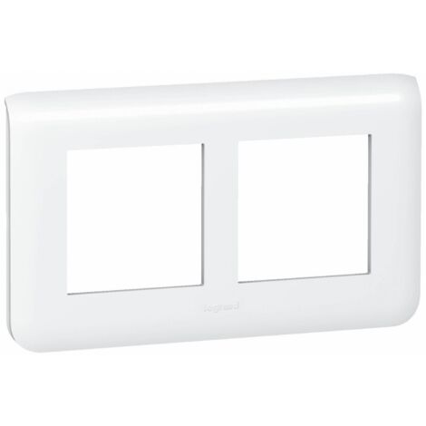 Placa doble horizontal mosaico LEGRAND blanco Legrand