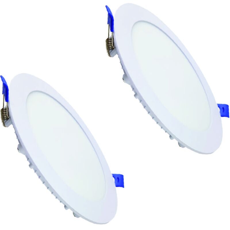 

Placa Downlight LED Circular plana 12W 1100LM Corte 160mm | Blanco Frío 6500K - Pack 2 Uds. - Blanco Frío 6500K