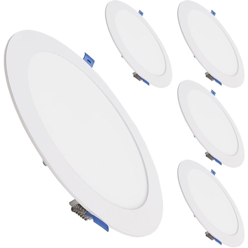 

Placa Downlight LED Circular Plana 20W 1800LM Corte 205mm | Blanco Cálido 3000K - Pack 5 Uds. - Blanco Cálido 3000K