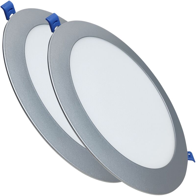 

Placa Downlight LED Circular Plana 20W 1800LM Marco Plata Corte 205mm | Blanco Frío 6500K - Pack 2 Uds. - Blanco Frío 6500K