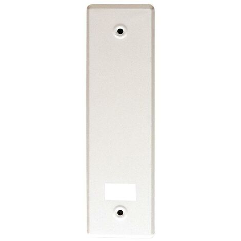 Placa embellecedor persiana para recogedor en pvc Color embellecedores  Blanco normal Anchura placa 40 mm.