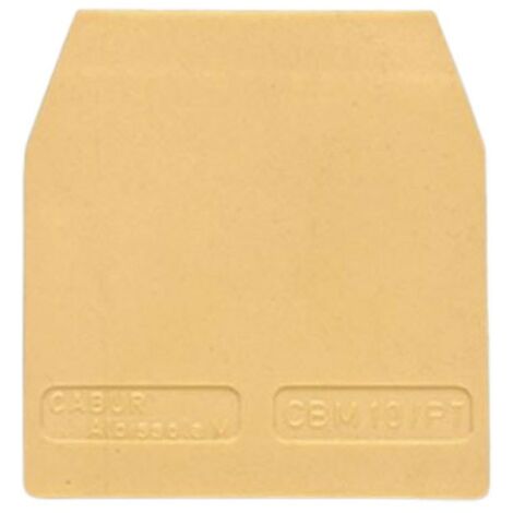 Placa final Cabur para abrazadera DAS.4 Beige DS101