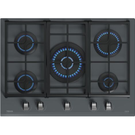 Placa Gas Teka GZC 75330 XBA 5 Fuegos ExactFlame 75cm Cristal Negro
