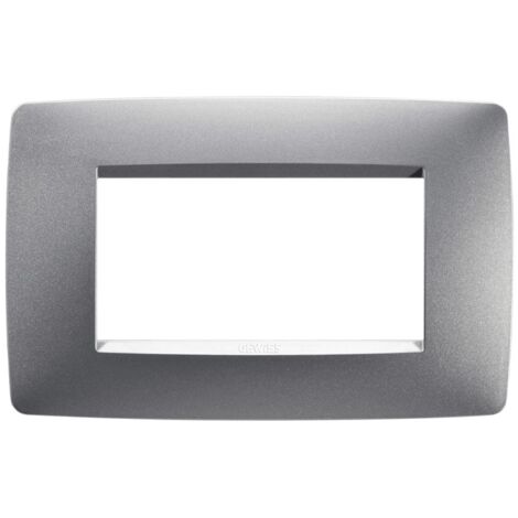 Placa Gewiss Chorus ONE 4P color titanio GW16104VT