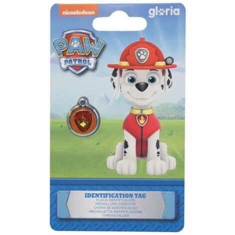 Placa identificativa para collar The Paw Patrol Marshall Talla S
