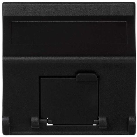 Placa K45 inclinada guardapolvo con 1 módulo MD gris grafito SIMON K80/14