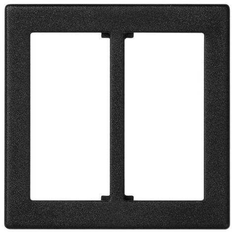Placa K45 para 2 conectores rápida macho-hembra 3 polos gris grafito SIMON KB18/14