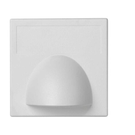 Placa K45 salida de cable con anillas blanco nieve SIMON K10/9