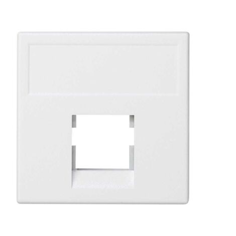 Placa K45 sin guardapolvo con 1 conector amperimetro blanco nieve SIMON K076/9