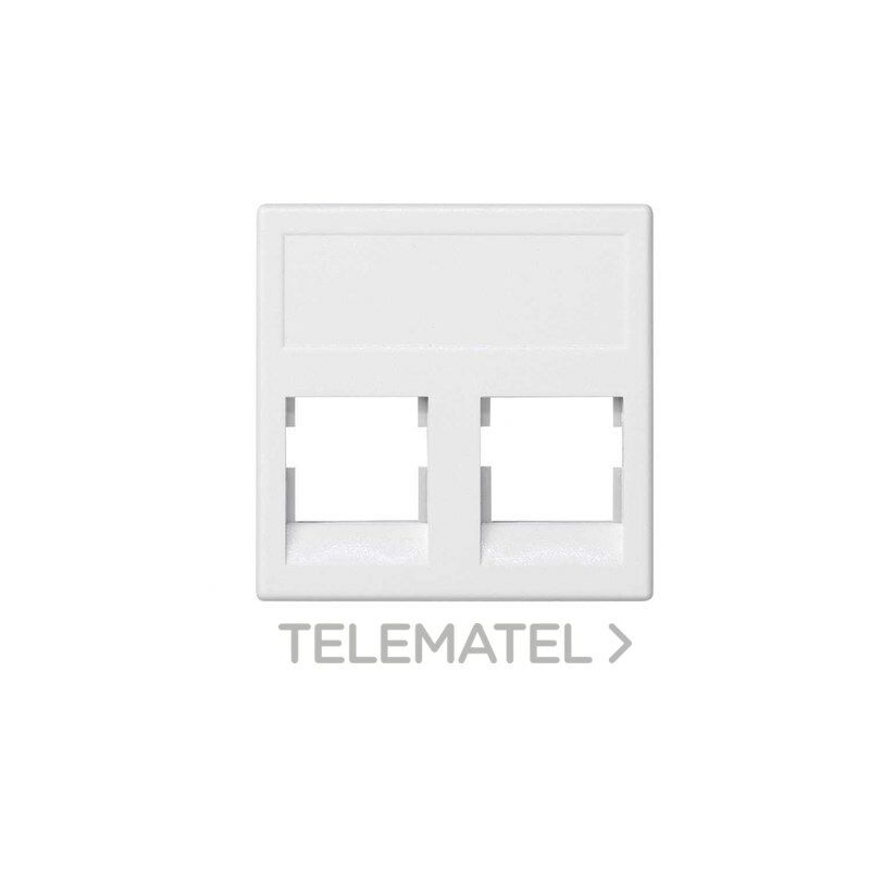 

PLACA K45 V&D PLANA SG PARA 2 RJ45 AMP® KB076/9 - Simon Connect