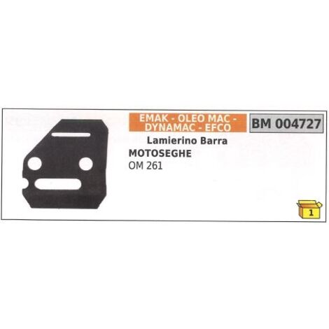 Placa lateral de barra de cadena EMAK para motosierra OM 261 004727