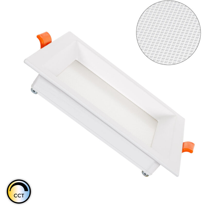 

Placa LED 10W CCT Seleccionable Cuadrado Slim Microprismático (UGR17) LIFUD Corte 110x110 mm No Flicker CCT - No Flicker CCT