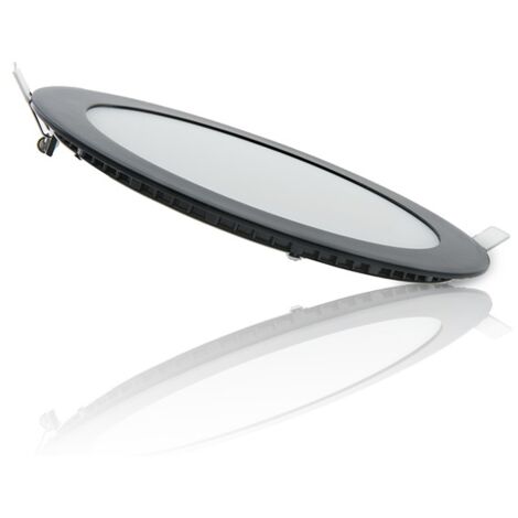 Placa de LEDs Circular Marco Negro 225Mm 18W 1380Lm 30.000H