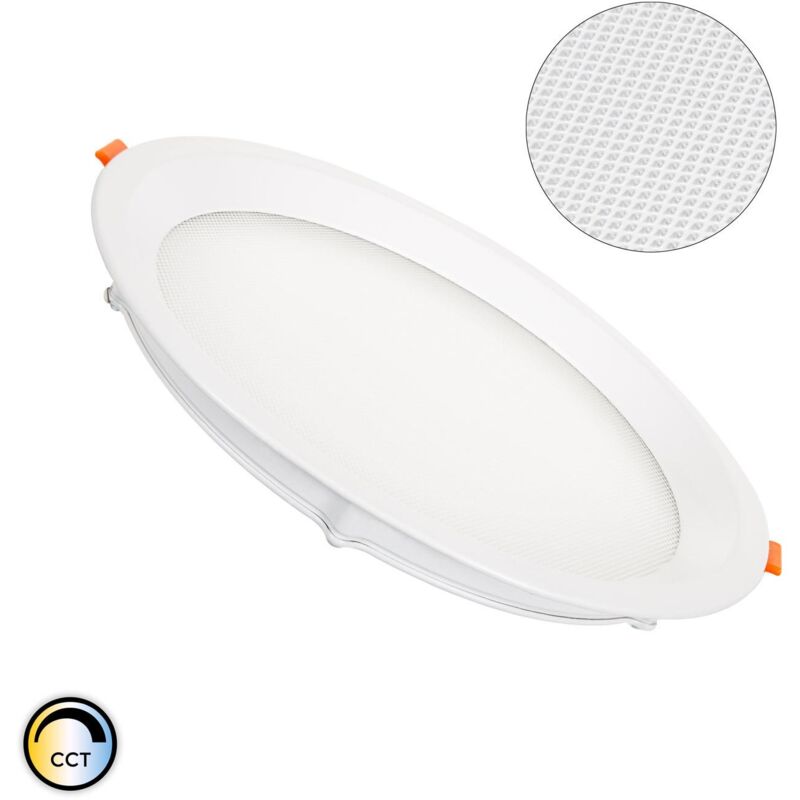 

Efectoled - Placa LED 20W CCT Seleccionable Circular Slim Microprismático (UGR17) LIFUD Corte Ø 205 mm No Flicker CCT - No Flicker CCT