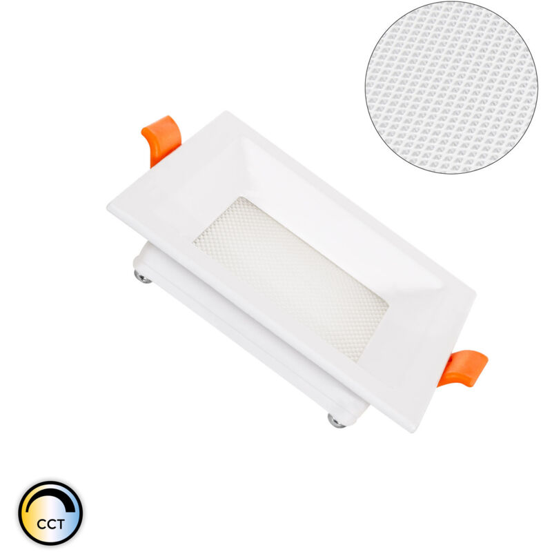 

Placa LED 7W CCT Seleccionable Cuadrado Slim Microprismático (UGR17) LIFUD Corte 75x75 mm No Flicker CCT - No Flicker CCT