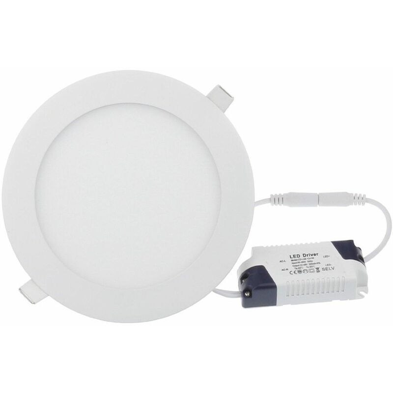 

Placa LED redonda SuperSlim 24W blanco frio 6000K downlight led