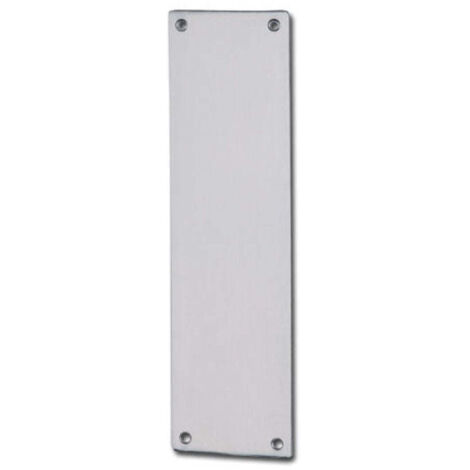 Placa limpieza puerta acero inoxidable rectangular acabado inox