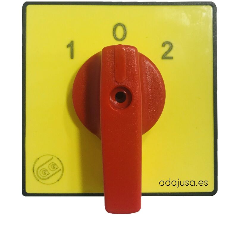 

Placa mando frontal 1-0-2 para 12-16-20A 48x48mm - Giovenzana