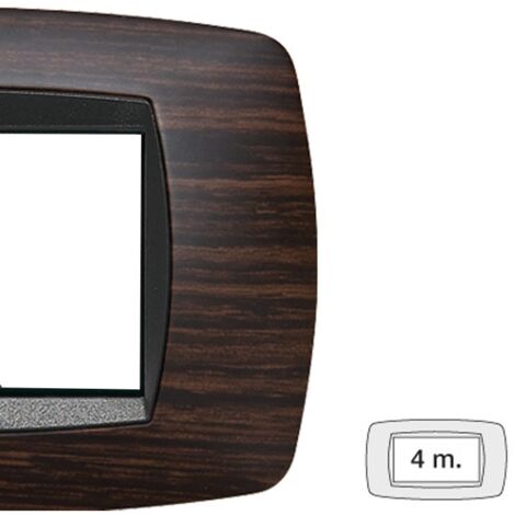 Placa Master Modo 4 módulos color wenge 39TC464