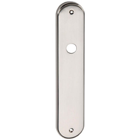 Placa montaje manilla Zamak níquel satinado 2 tornillos