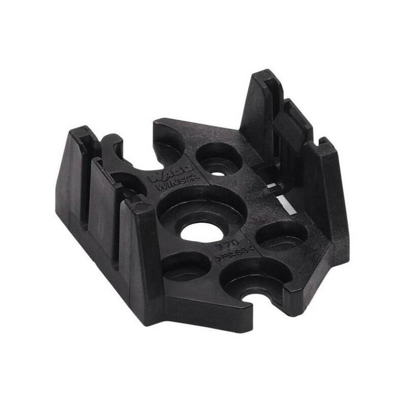 

Placa montaje para conector 3 vías 770-607 1 entrada y 3 salidas negro - Wago