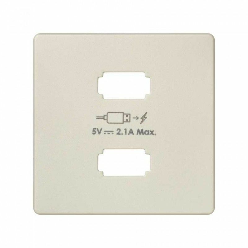 

82 | Tapa cargador USB 2 conectores marfil 8211096-031 - Simon