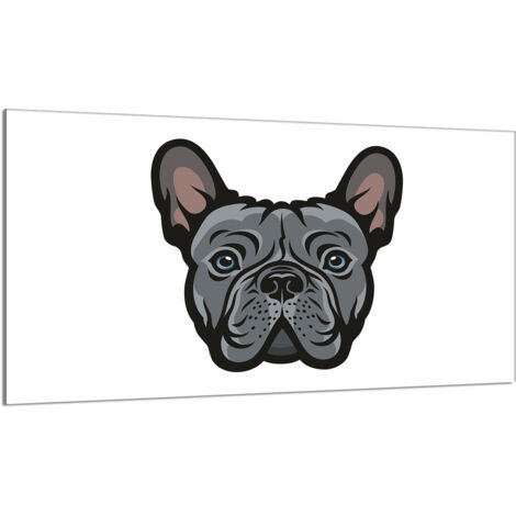 Placa protectora de cristal para estufa 90x52 Perro