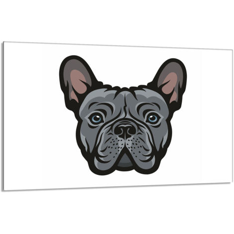 Placa protectora de cristal para la estufa 80x52 Perro