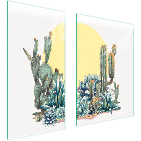 PLACA PROTECTORA DE VIDRIO 75x52 CACTUS