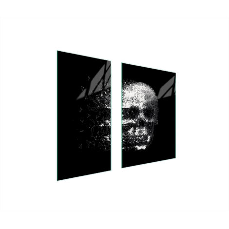 PLACA PROTECTORA DE VIDRIO 75x52 CALAVERA