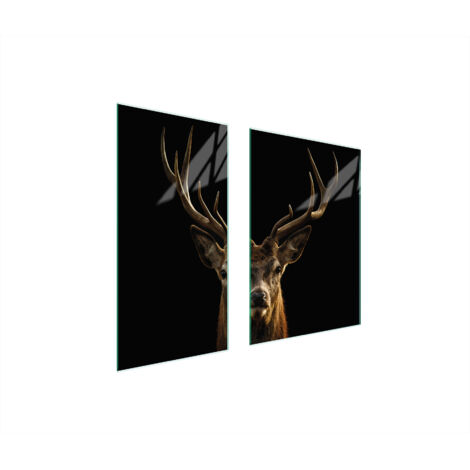 PLACA PROTECTORA DE VIDRIO 75x52 CIERVO