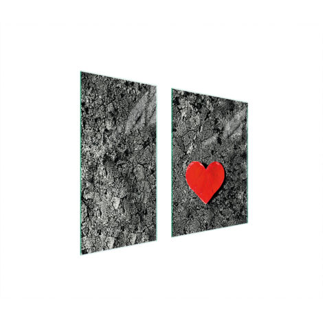 PLACA PROTECTORA DE VIDRIO 75x52 CORAZÓN