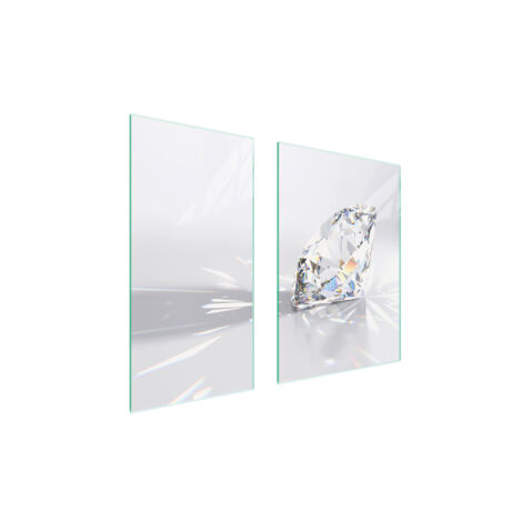 PLACA PROTECTORA DE VIDRIO 75x52 DIAMANTE