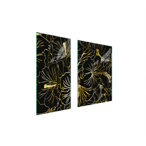 PLACA PROTECTORA DE VIDRIO 75x52 FLORES