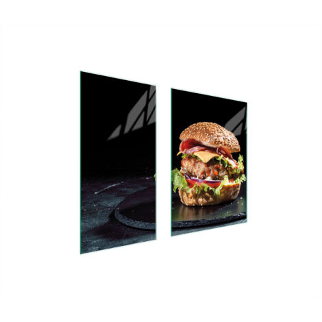 PLACA PROTECTORA DE VIDRIO 75x52 HAMBURGUESA