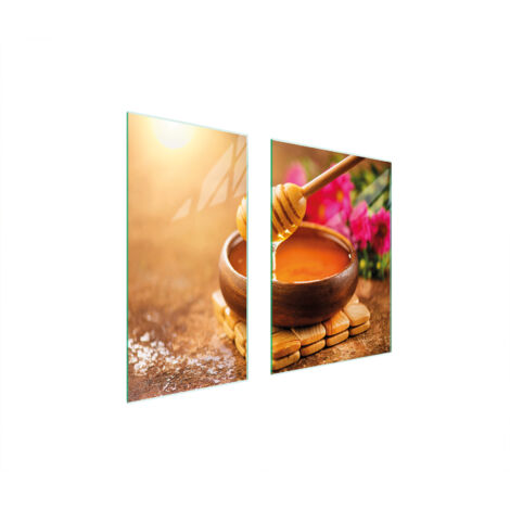 PLACA PROTECTORA DE VIDRIO 75x52 MIEL