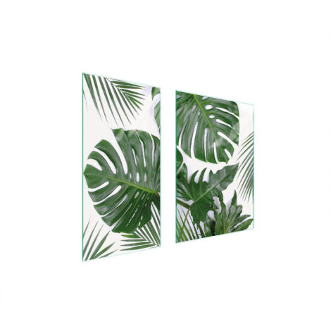 PLACA PROTECTORA DE VIDRIO 75x52 MONSTERA