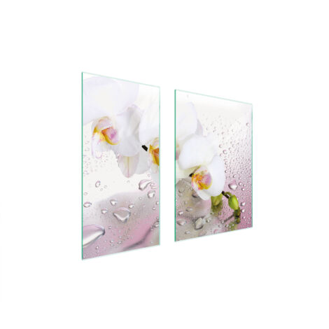 PLACA PROTECTORA DE VIDRIO 75x52 ORQUÍDEA
