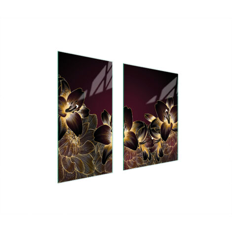 PLACA PROTECTORA DE VIDRIO 75x52 ORQUÍDEA