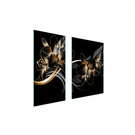 PLACA PROTECTORA DE VIDRIO 75x52 ORQUÍDEA