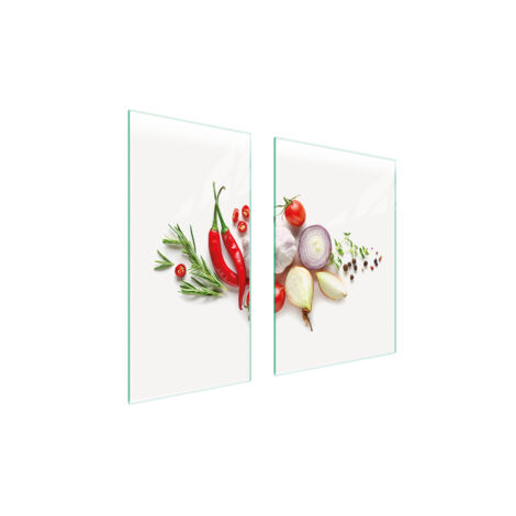 PLACA PROTECTORA DE VIDRIO 75x52 VERDURAS
